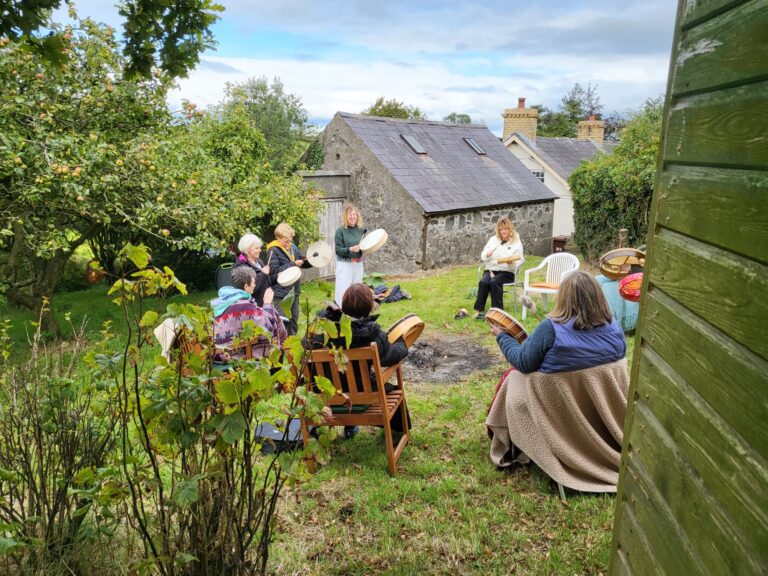 The orchard available for use in Embrace Retreat facilities for rent Northern Ireland